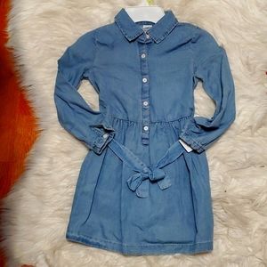 ❤️NWT❤️: CARTER'S BIG GIRLS DENIM DRESS 👗